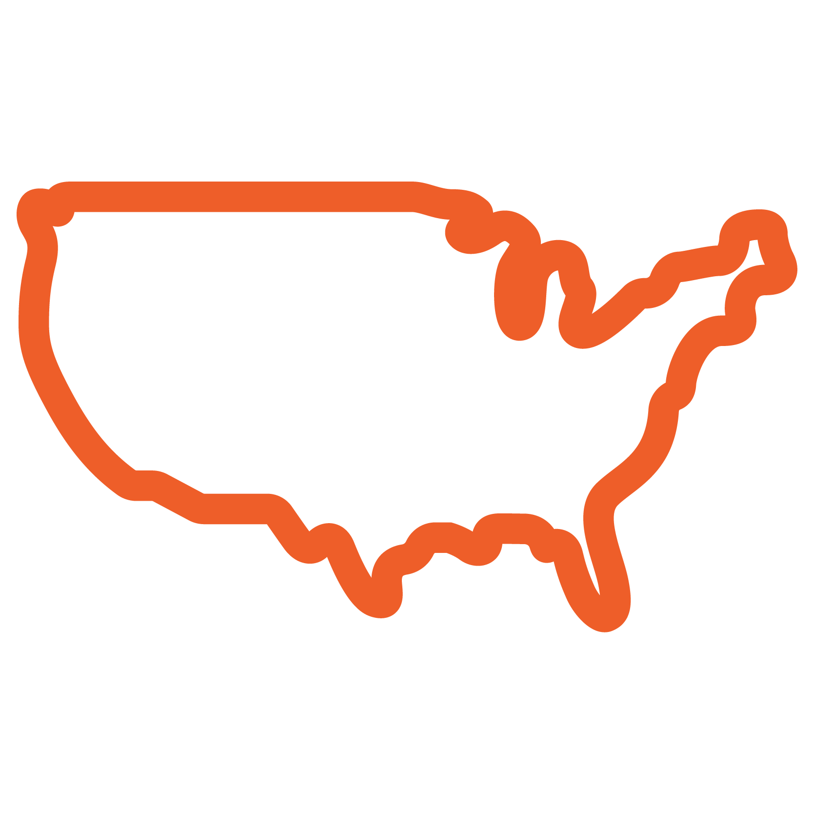 Orange United States Icon
