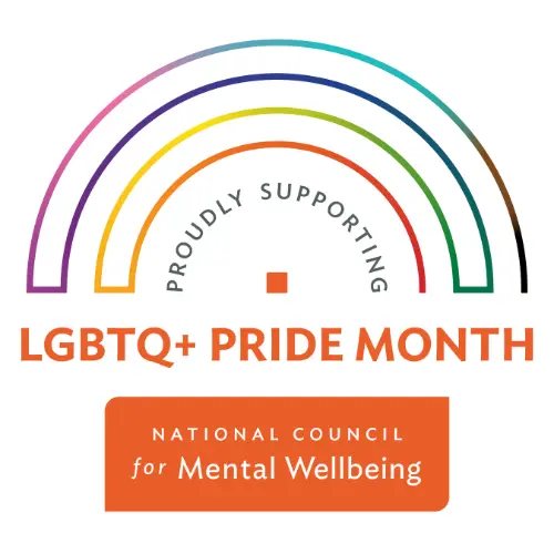 national council for mental wellbeing pride month graphic